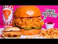 Giant 10 lb popeyes chicken sandwich but its cake  how to cake it with yolanda gampp