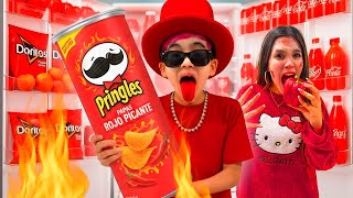 24 Horas Comiendo De Color Rojo