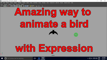 MEL Expression tutorial in MAYA Animate Bird ( Maya Embedded Language)