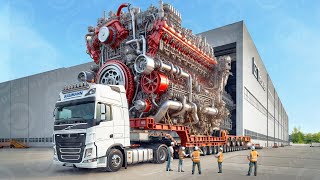 INSIDE The Building of the World's Largest \& Most Powerful Ship Diesel Engine Ever Built