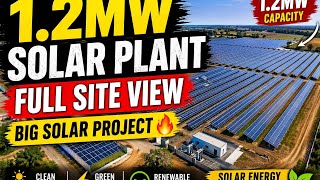 Massive 1.2MW Solar Plant 😱 Full Plant Tour | Solar Energy India#viral#tranding#solar#brightsolartec