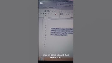 how to change font size in Ms word #mswordforbeginners  #font #fontsize