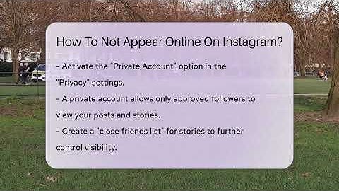 How To Not Appear Online On Instagram? - Everyday-Networking