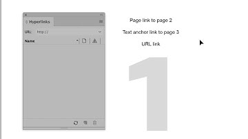 Creating Hyperlinks in Adobe InDesign CC (1)