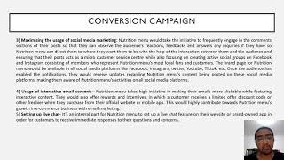 MARK233 Campaign for Nutrition menu