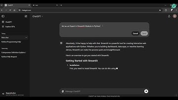 Master Streamlit with ChatGPT: Ultimate Guide for Beginners