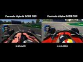 RSS Formula Hybrid 2023 Vs VRC Formula Alpha 2023 | Side-By-Side Hotlap Comparison | Melbourne