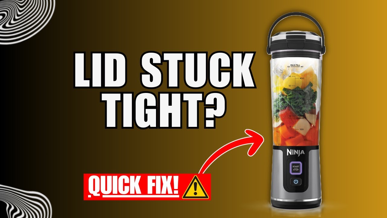 Ninja BL663CO lid stuck removal diagram