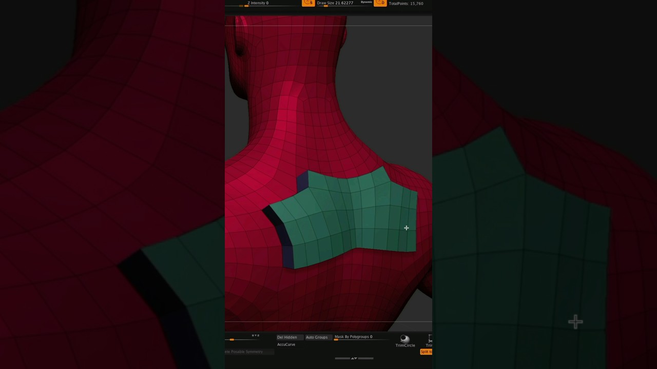 zBrush Tip - Adding, Extracting & Smoothing or Rounding Polygroups 