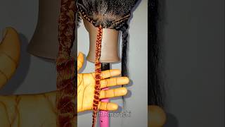 easy way to curl braids #hairtutorial #hairstyle #braids