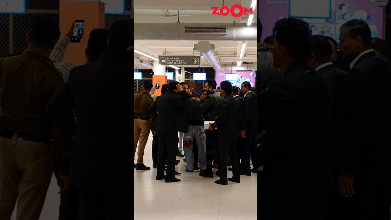 Salman Khan clicks selfies with fans at Jamnagar airport after attending Anant Ambani's pre-wedding