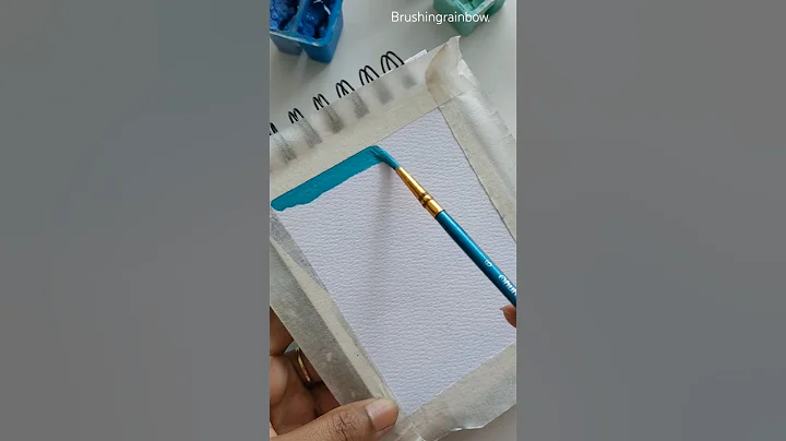 gouache painting ideas 🌊#shorts #gouachepainting #painting #art #foryou #shortvideo #artshorts