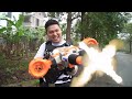 LTT Films : Silver Flash Warrior Nerf Guns Survive When Fight With The Tiger Mask Boss Appears!