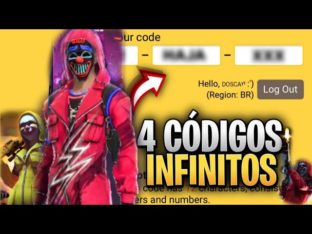 CORRE! GERADOR DE CODIGUIN RARO😱! CONSEGUIR CODIGUIN DA CALÇA ANGELICAL  VERMELHA GRATÍS FREE FIRE FF 