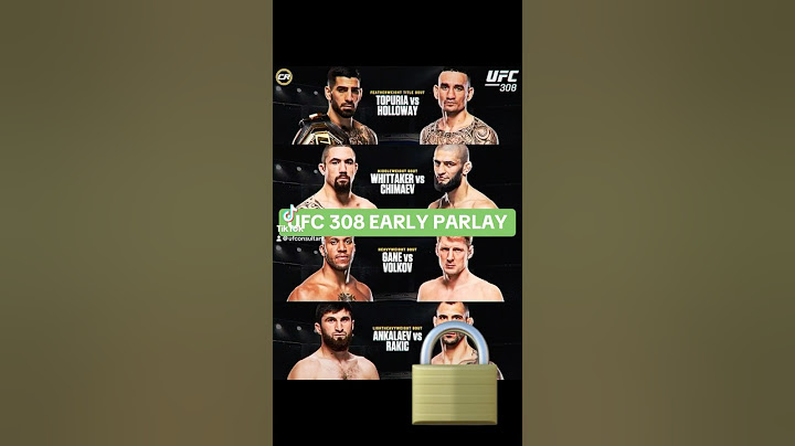 UFC 308 Early Bet✅