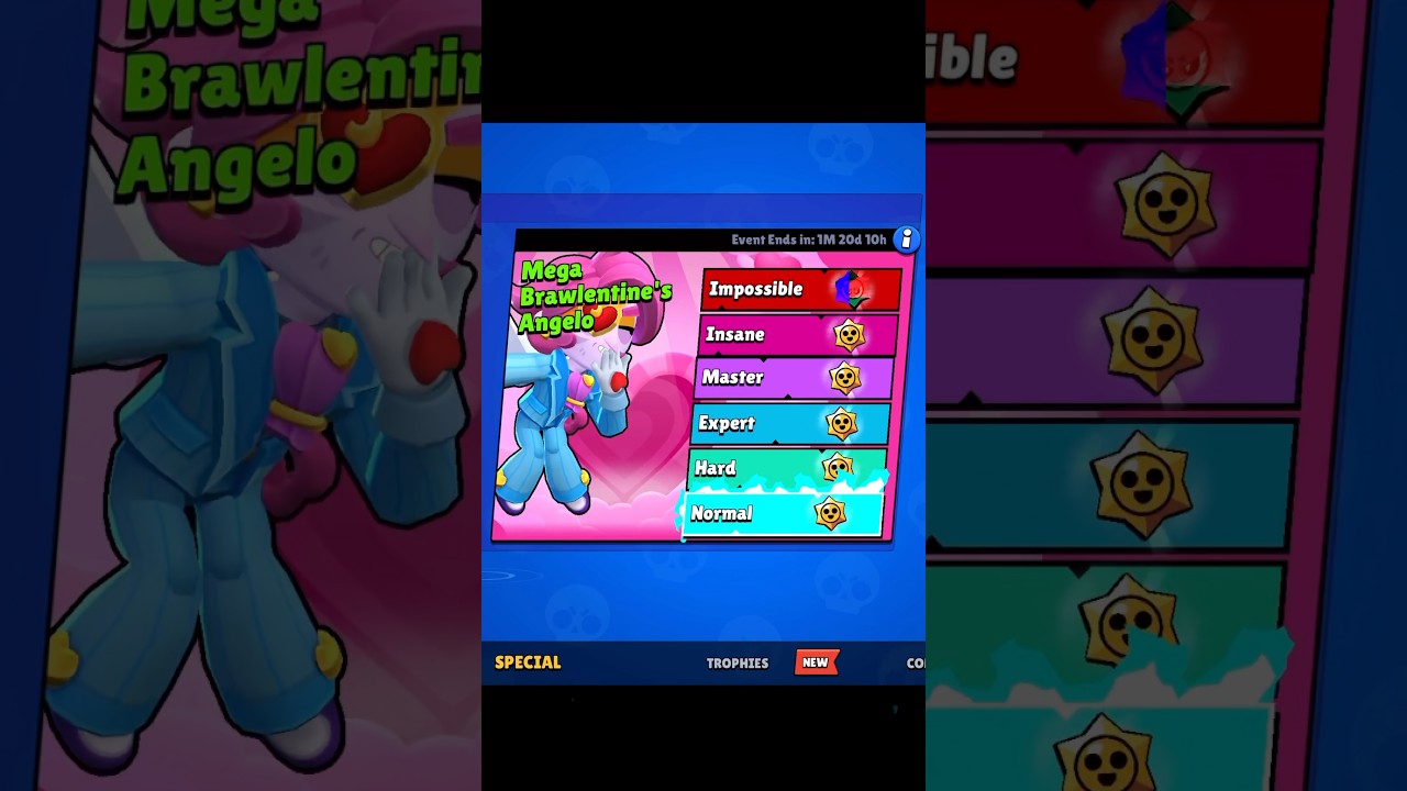 Mega Brawlentines Angelo Boss Fight🤯🤫 Brawl Stars 