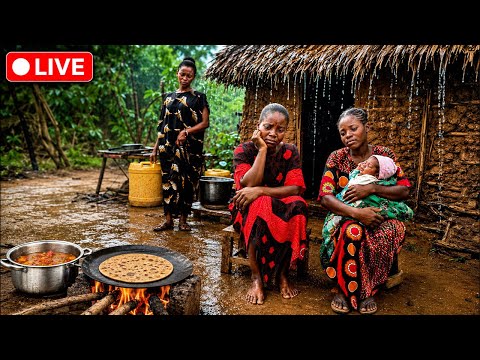 🔴LIVE:We Are Struggling After Birth💔Our Roof Is Leaking#cooking Soft &Fluffy Chapatis+Veggie Stew