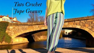 🧶 Tuto Jupe Granny au Crochet | Facile et Colorée | Coton 8/4 @mikamagiccrochet