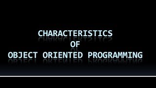 Characteristics of Object Oriented Programming (OOP) in Nepali