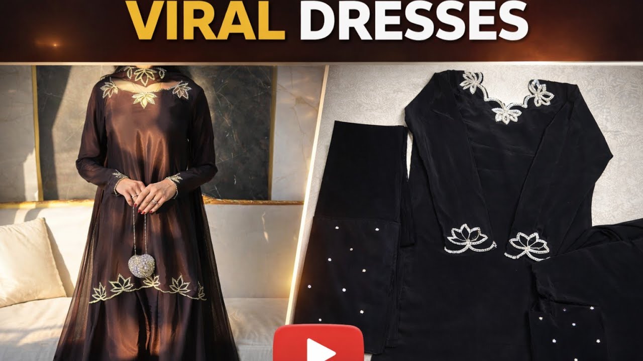 Eid special ✨most viral farshi shalwar hand embroidery dress designs 😍 cut work outfit design 