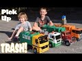 Garbage Truck Videos l 4 BIG TRASH TRUCKS Pick up, Dump and CRASH l Garbage Trucks Rule