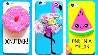 7 DIY PHONE CASES (Summer-inspired) | Easy & Cute Phone Projects