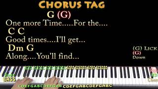 For the Good Times (Kris Kristofferson) Piano Cover Lesson with Chords/Lyrics - Arpeggios