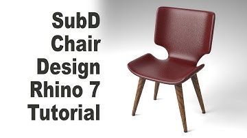 SubD Chair Design Tutorial 3D Modeling with Rhino 7 #268