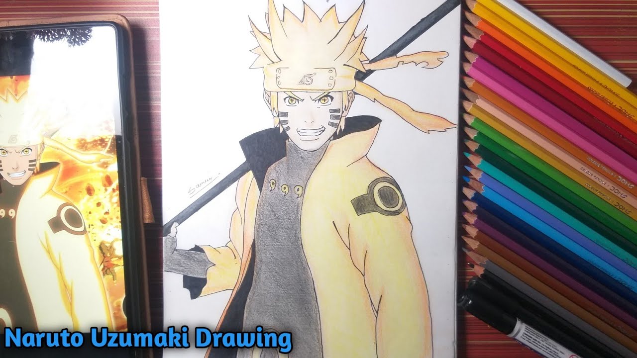 Naruto Uzumaki - Coloured Pencil (Video) by artbox99 on DeviantArt