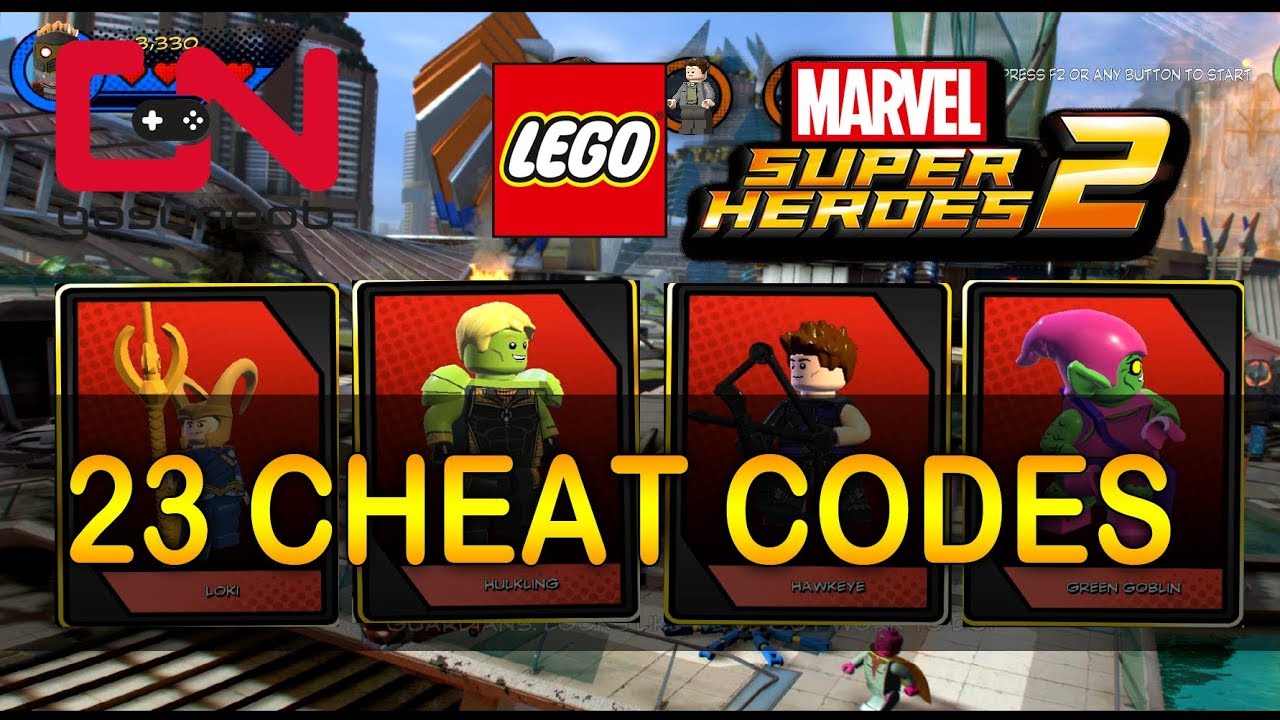 Skulptur hjemmelevering Seletøj LEGO Marvel Super Heroes 2 - All 23 Cheat Codes & Showcase - YouTube
