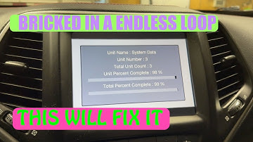 UCONNECT 8.4 Frozen Update Loop how to Fix
