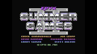 Summer Games II (Commodore 64) – Écran-titre (PAL) – 1080p