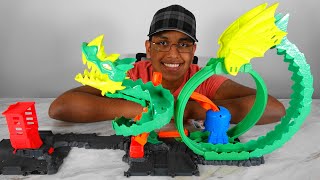 Epic Hot Wheels City Dragon Drive Firefight, Can You Defeat The Dragon -  YouTube
