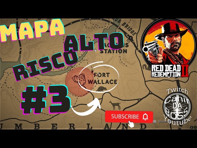 MAPA DO TESOURO ALTO RISCO 1 2 3 Red Dead Redemption 2 MestreGames 