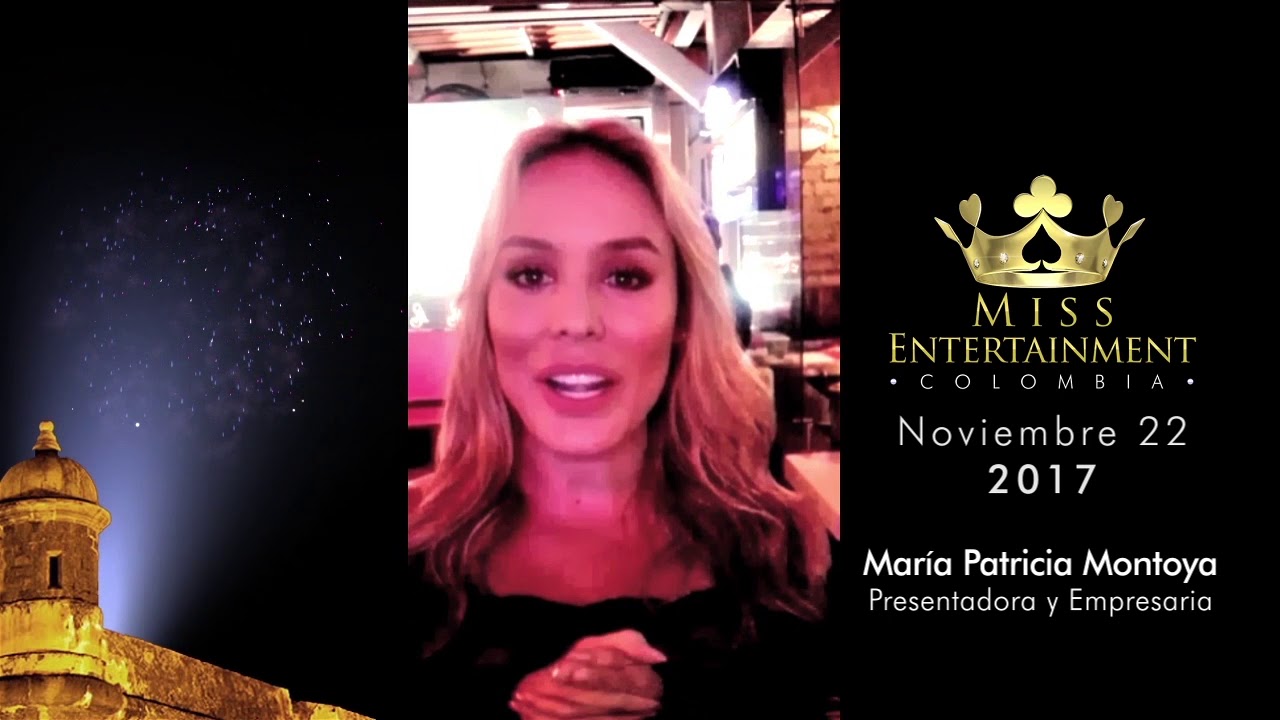 Mar A Patricia Montoya En Miss Entertainment Colombia Youtube