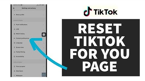 How To Reset TikTok FYP (For You Page)