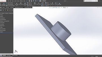 CAD CAM SOLIDWORKS TUTORIAL !  INDENT  FEATURE  ! SOLIDWORK  -  INDENT