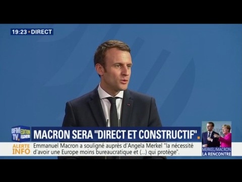 Macron accueilli chaleureusement