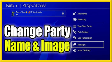 How to Change Party Chat Name and Group Image on PS4 Message (Easy Method!)