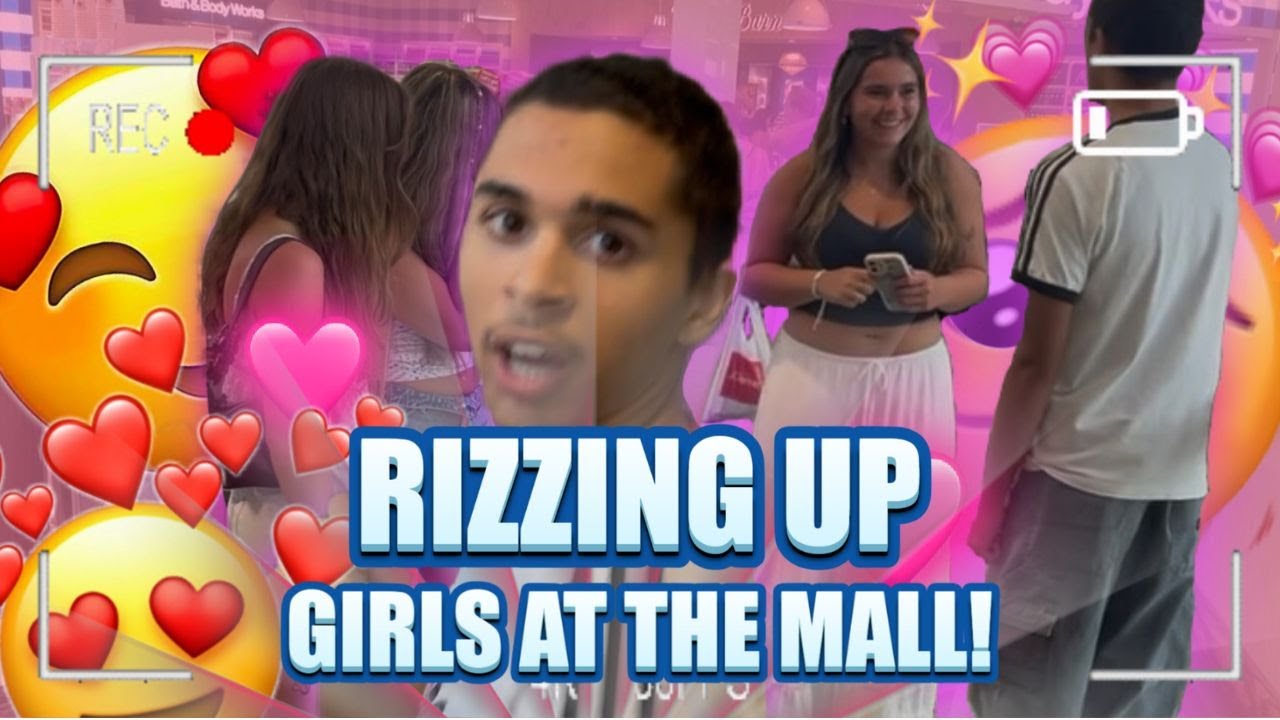 RIZZING UP girls at the MALL! - YouTube