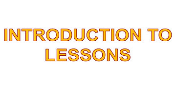 20-1 Introduction to Lessons