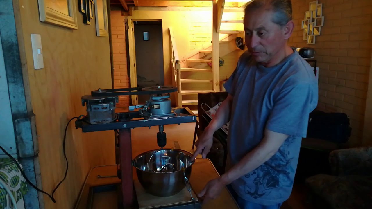 máquina casera para amasar