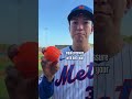 Mets pitcher Kodai Senga shows us how he throws his very scary ghost fork 👻👻👻