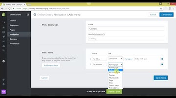 Shopify - How to Create Drop Down Menus - May Ann