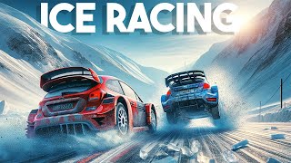 Racing on the Most DANGEROUS Snowy, ICE Cliff Road In BeamNG Multiplayer!