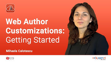 Webinar: Web Author Customizations - Getting Started