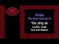 Finale - The show must go on  - Karaoke - You sing Lucifer, Husk, Vox and Alastor