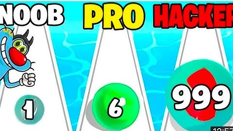 Oggy and Jack | NOOB vs PRO vs Hacker | In Marble Run 3D| Indian Best Gamer