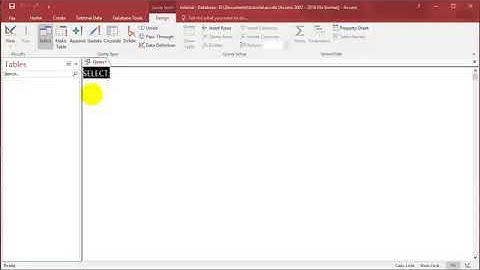 (مترجم)SQL with Microsoft Access 2016 lesson 1   Create table