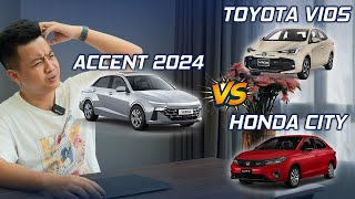 Hyundai Accent 2024 nhận cọc từ 439 triệu, thêm ADAS thì có đáng mua hơn Vios và City?